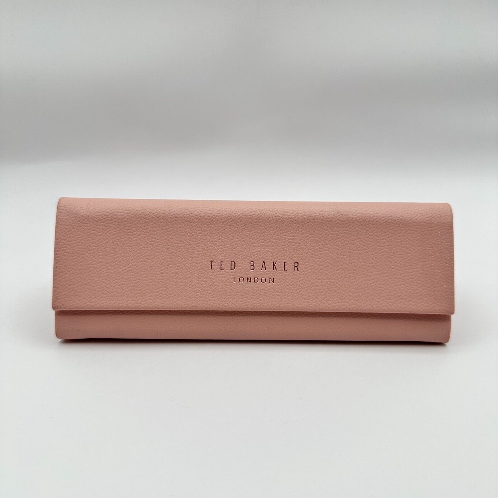 Ted Baker London Sunglasses Hard Case Pink Rose Gold Magnetic Floral Lining